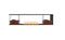 Ecosmart Fire Flex 86PN.BX2 Peninsula Fireplace Insert - Black Finish / Stainless Steel Burner - ESF.FX.86PN.BX2